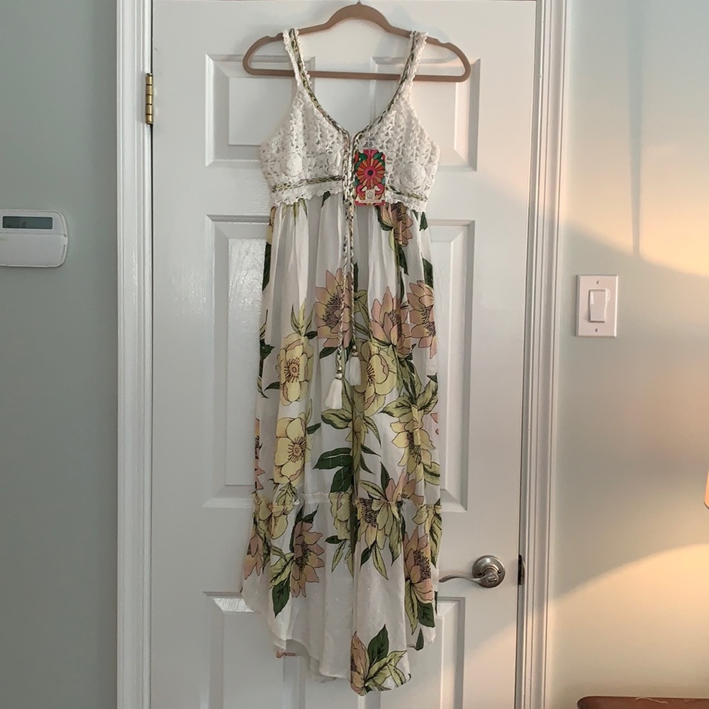 Farm Rio Anthropologie Protea Maxi dress XS NEW